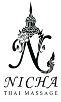 Logo nicha massage en petit format et texte